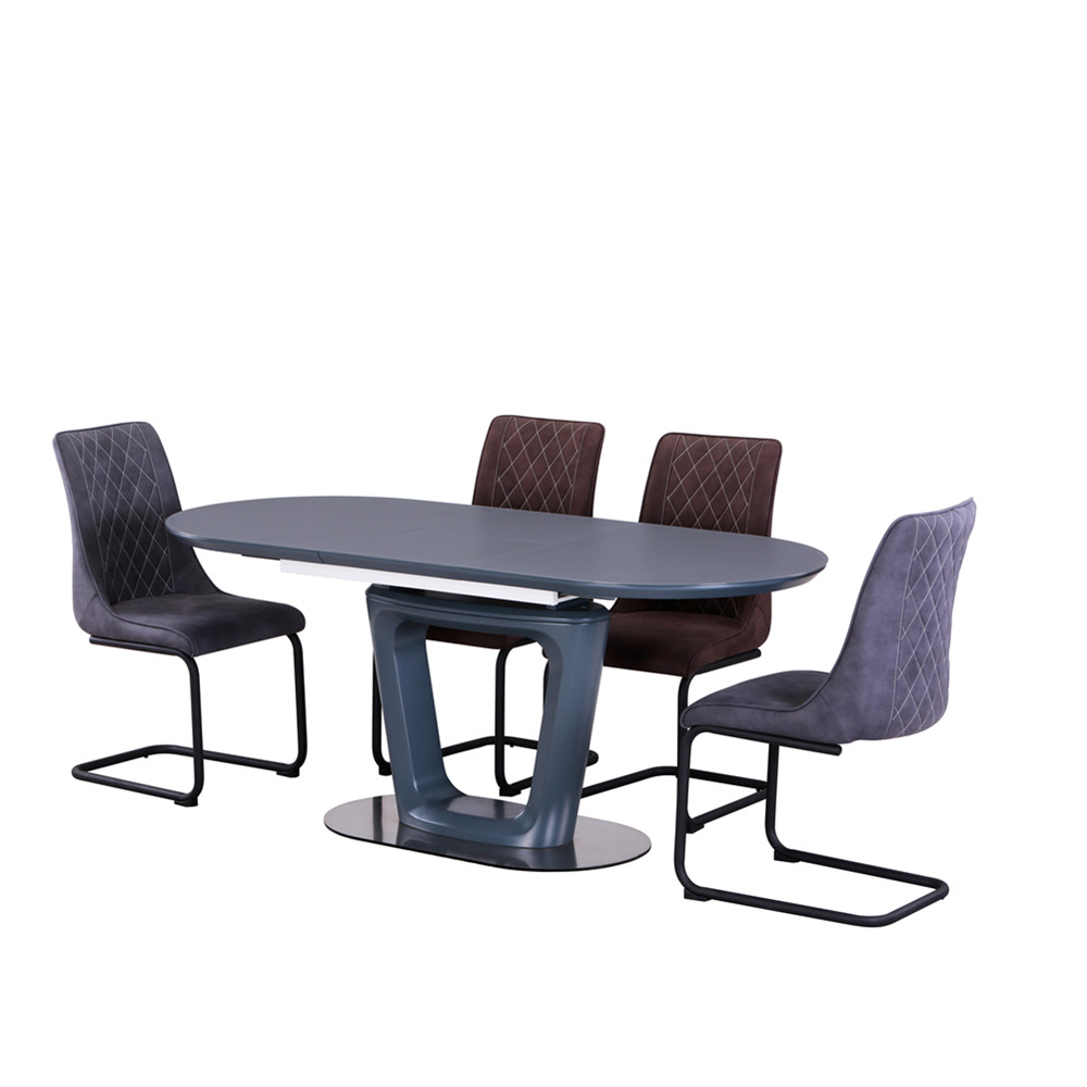 New Design luxury modern MDF extendable dining room table