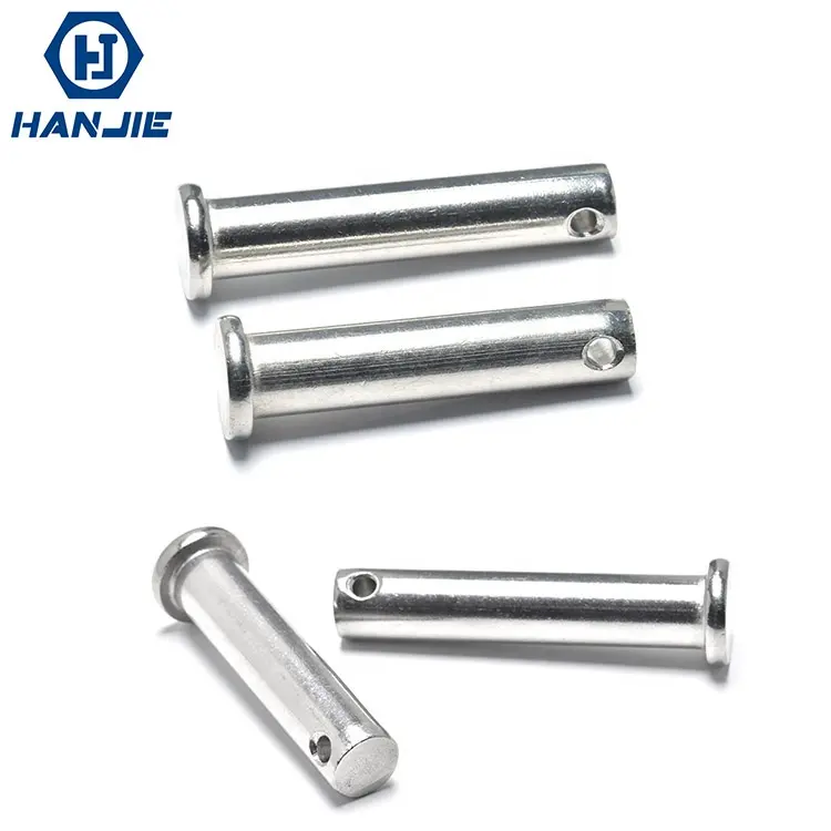 A2-70 Stainless Steel Clevis Pin with Hole M8*70 Flat Head Pivot Pin
