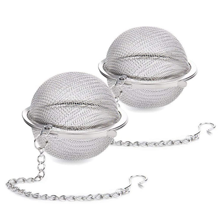 4.5cm 5.5cm 7cm 9cm Wire Mesh Tea infuser Filter Stainless Steel Tea Ball with Chain