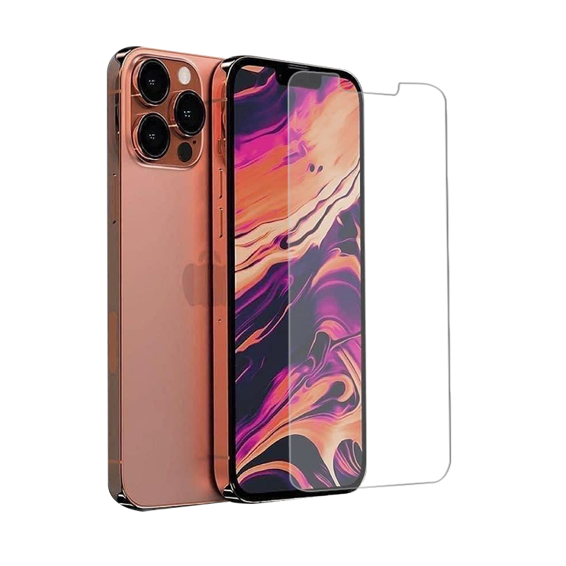 Wholesale Double Strong 9h High Definition Tempered Transparent Glass Screen Protector For iPhone 13 Mini