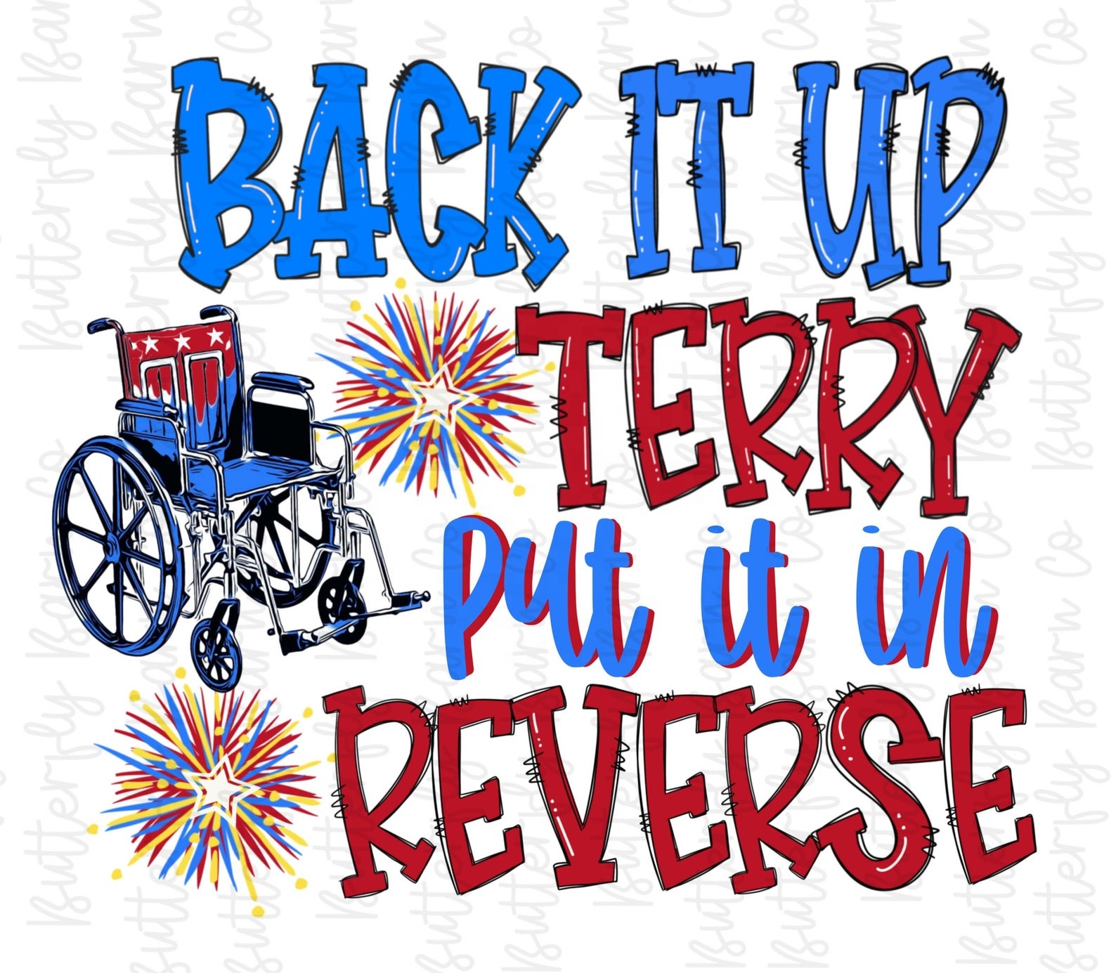 Aprise - Back it up Terry Vinyl & Rhinestone heat Transfer Iron on motif