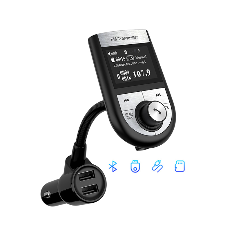 Оптовая продажа автомобильных светодиодных фар FM передатчик MP3 плеер Dual USB быстрой зарядки телефонные звонки в режиме Hands-Free автомобильный комплект радио адаптер автомобильный музыкальный плеер