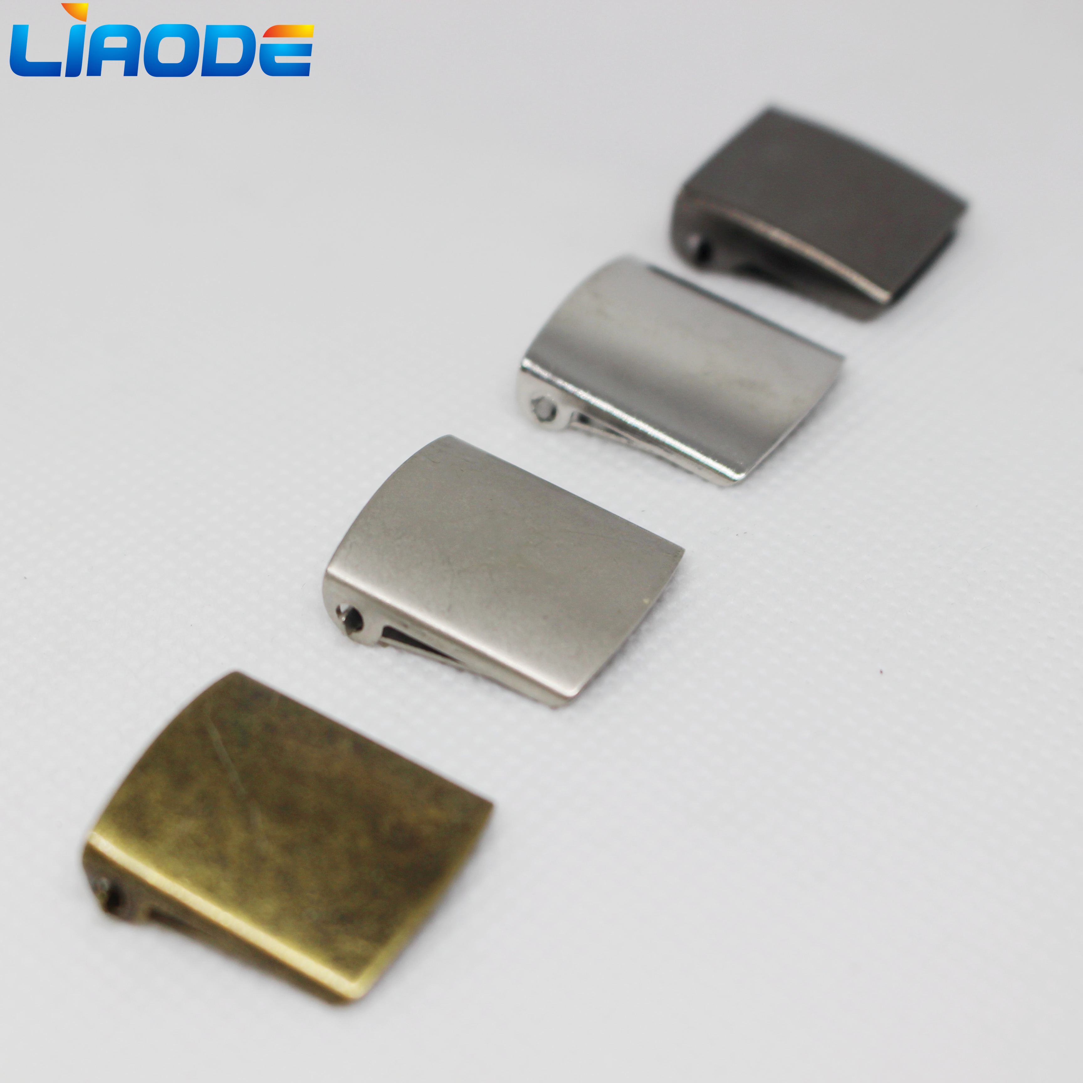 Wholesale Logo Customized Back Strap Belt adjuster tape Cap Metal Buckle