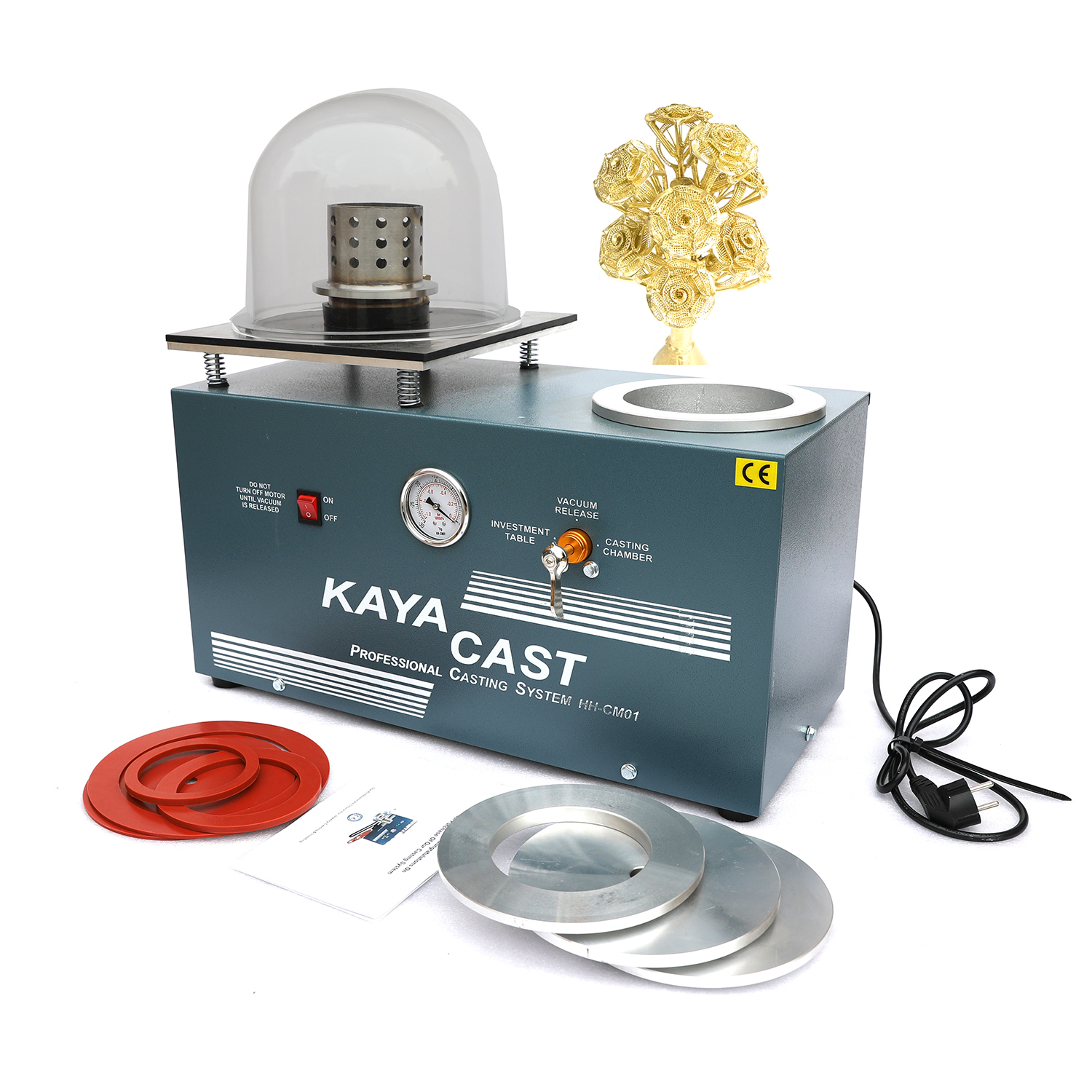 Kinway New arrival 4L High Quality Jewelry Tools and Equipment 4L Vacuum Metal Casting Machinery Jewellery Casting Machine