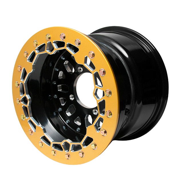 RZR 1000 900 14x10 5 + 5 4/156 задние UTV Beadlock колеса-желтый
