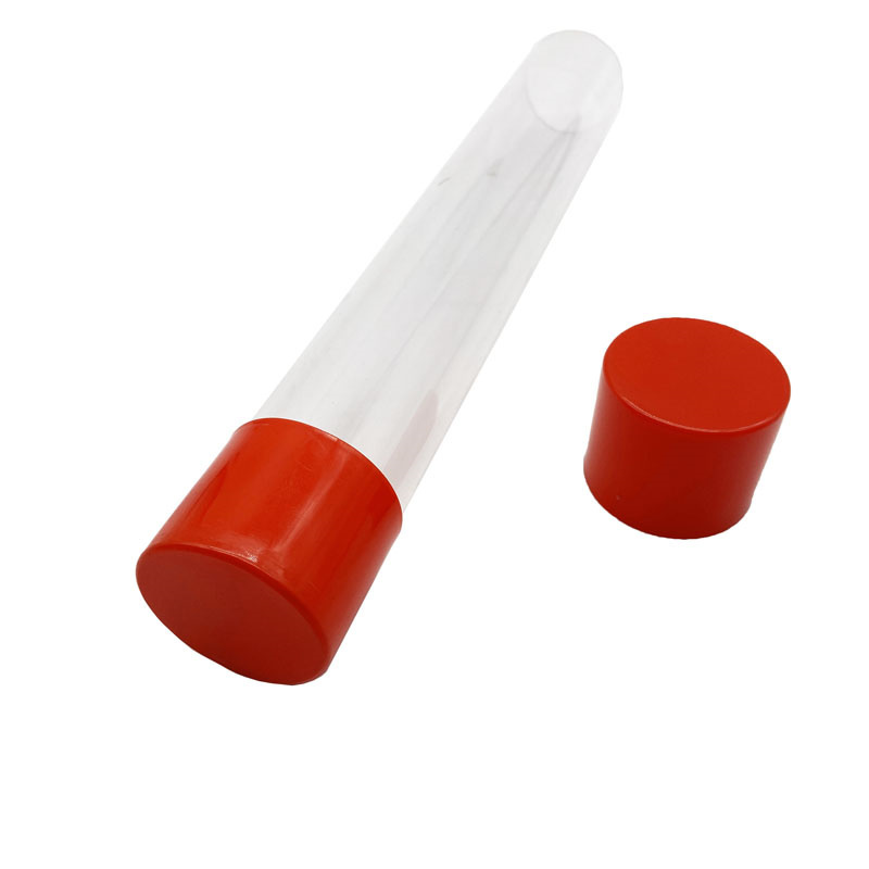 Transparent Cylinder Tube Wholesale PETG PVC PET Clear Poly Plastic Packaging Round Tube with Lid