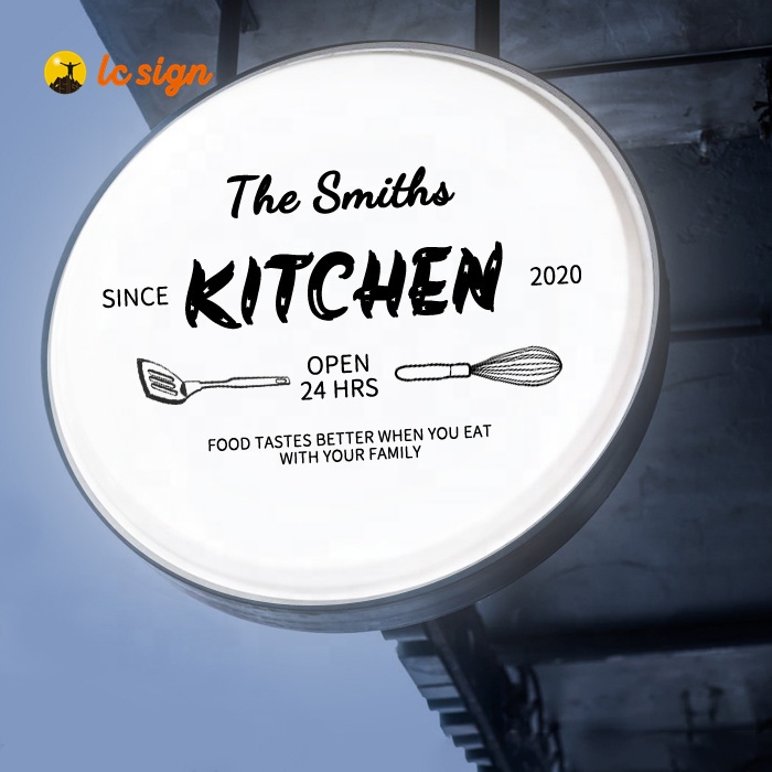 Restaurant Kitchen Open Light Box Signage Board LED Advertising Light Box