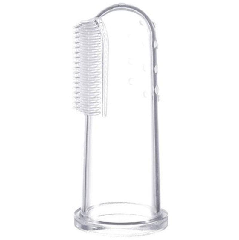 Hot sale soft bristle baby Oral Cleaning Baby silicone Finger Toothbrush with Box
