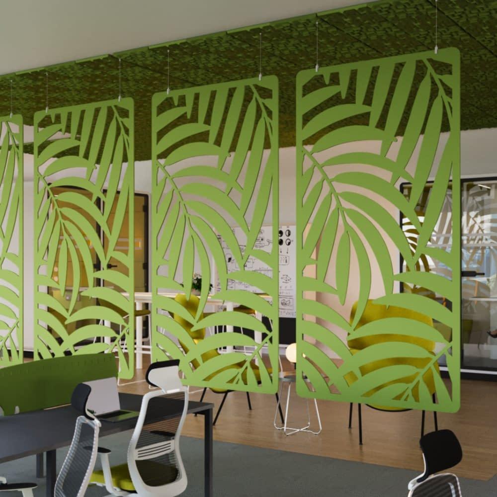 Decorative curved polyester fiber pet felt Hanging soundproof wall acoustic panels