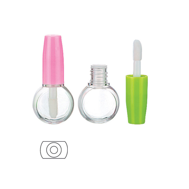 Wholesale Factory 4ml 4.5ml Green Orange Pink Top Lip Gloss Tubes Unique Cosmetic Lipgloss Tube