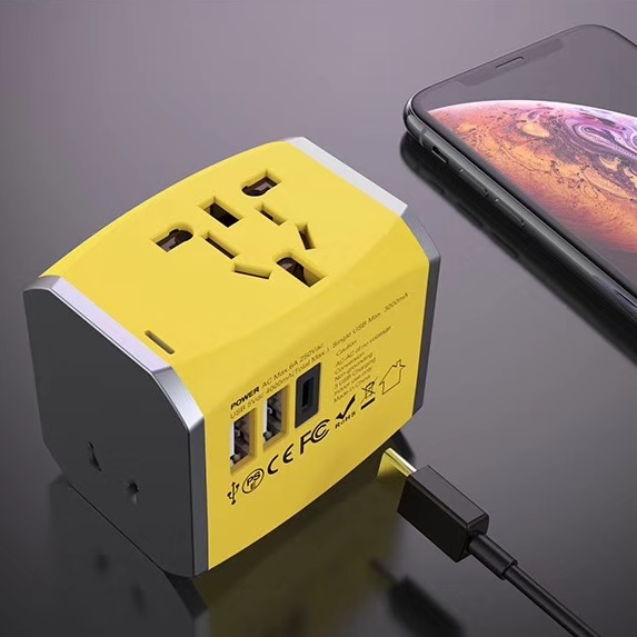 2020 новый пользовательский Универсальный адаптер для путешествий smart world С usb-разъемом для быстрой зарядки для Европы, Великобритании, США, Австралии