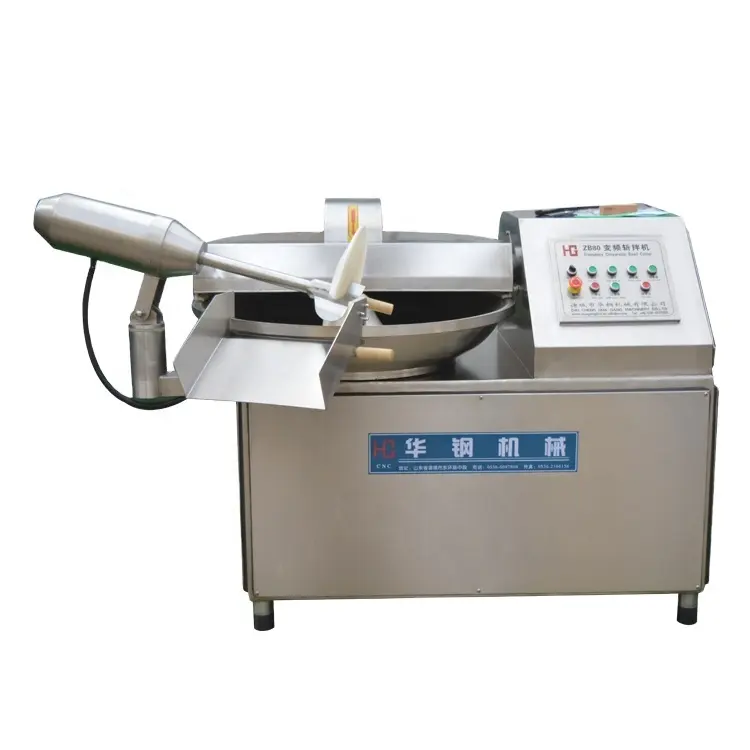 80L cutter carne meat bowl cutter / Industrial vegetable chopping machine / fish meat grinding machine