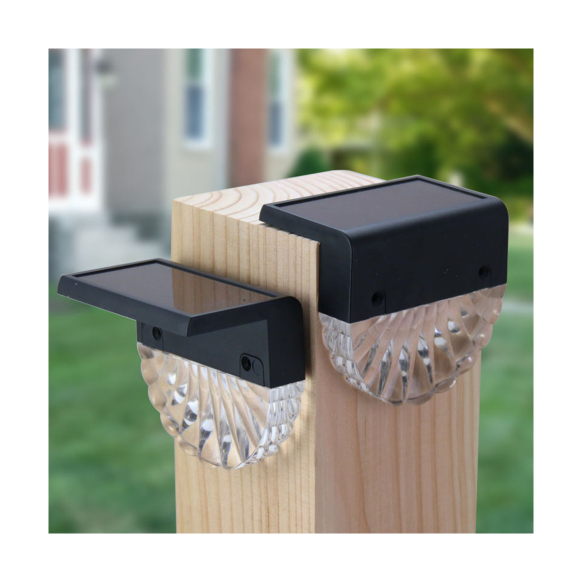Solar Deck Step Lights Outdoor Waterproof Led Solar Fence Lamp For Patio Stairs Garden Pathway Yard
