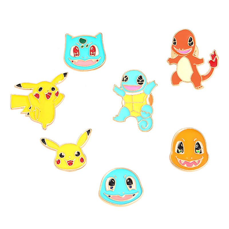 Пикачу Покемон мяч эльфы Charizard эмаль значки значок мультфильм брошь значок