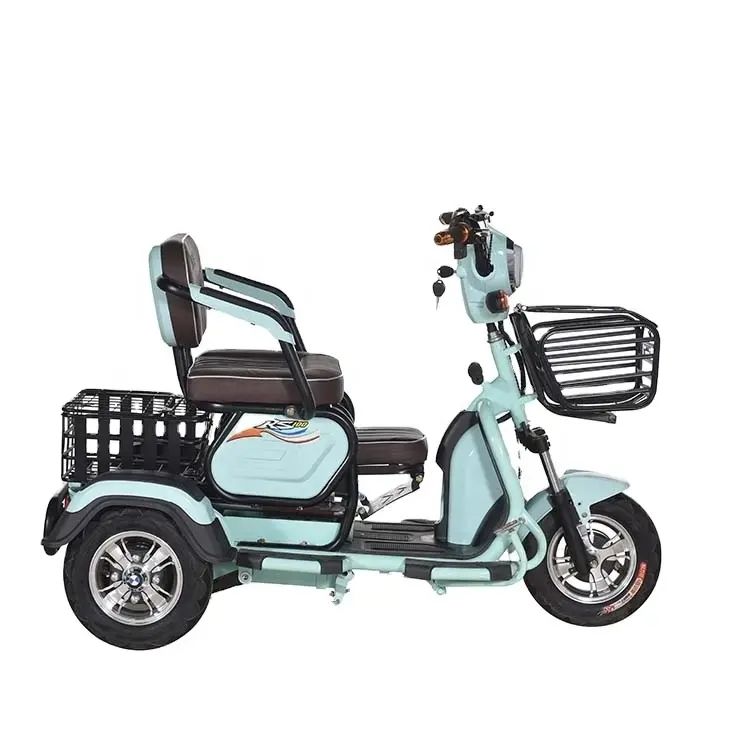 2024 Wholesale Mobility Electric Tricycle E Scooter Disabled People Three Wheel Bicycle 2 Passenger Electric Scooter For Sale