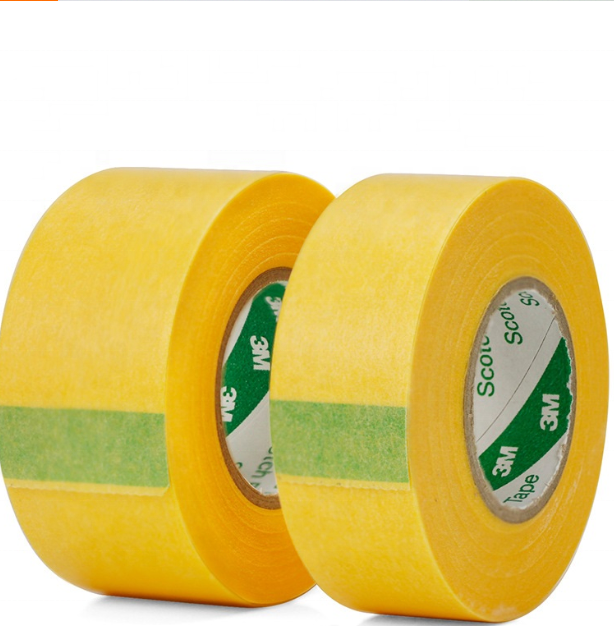 2688 Yellow Paper High Temperature Resistant Industrial & Automotive Paint Tape Non-Tracking Tape
