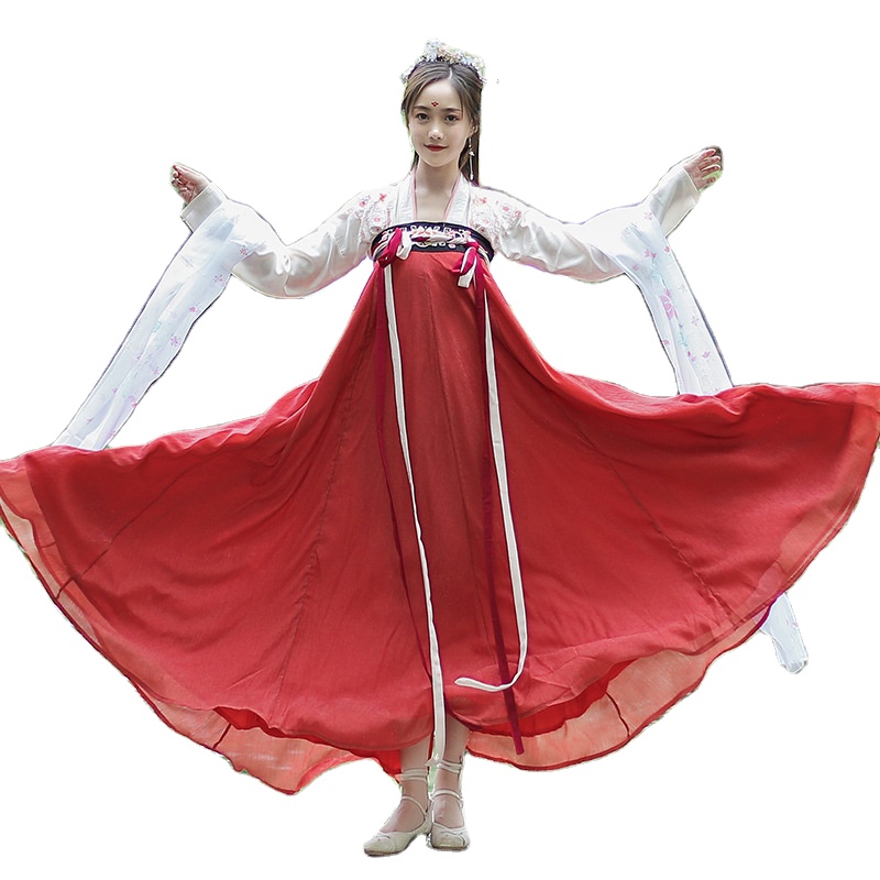 Женская Hanfu Full-маленькая юбка в старинном стиле, улучшенная древней китайской стиль фея