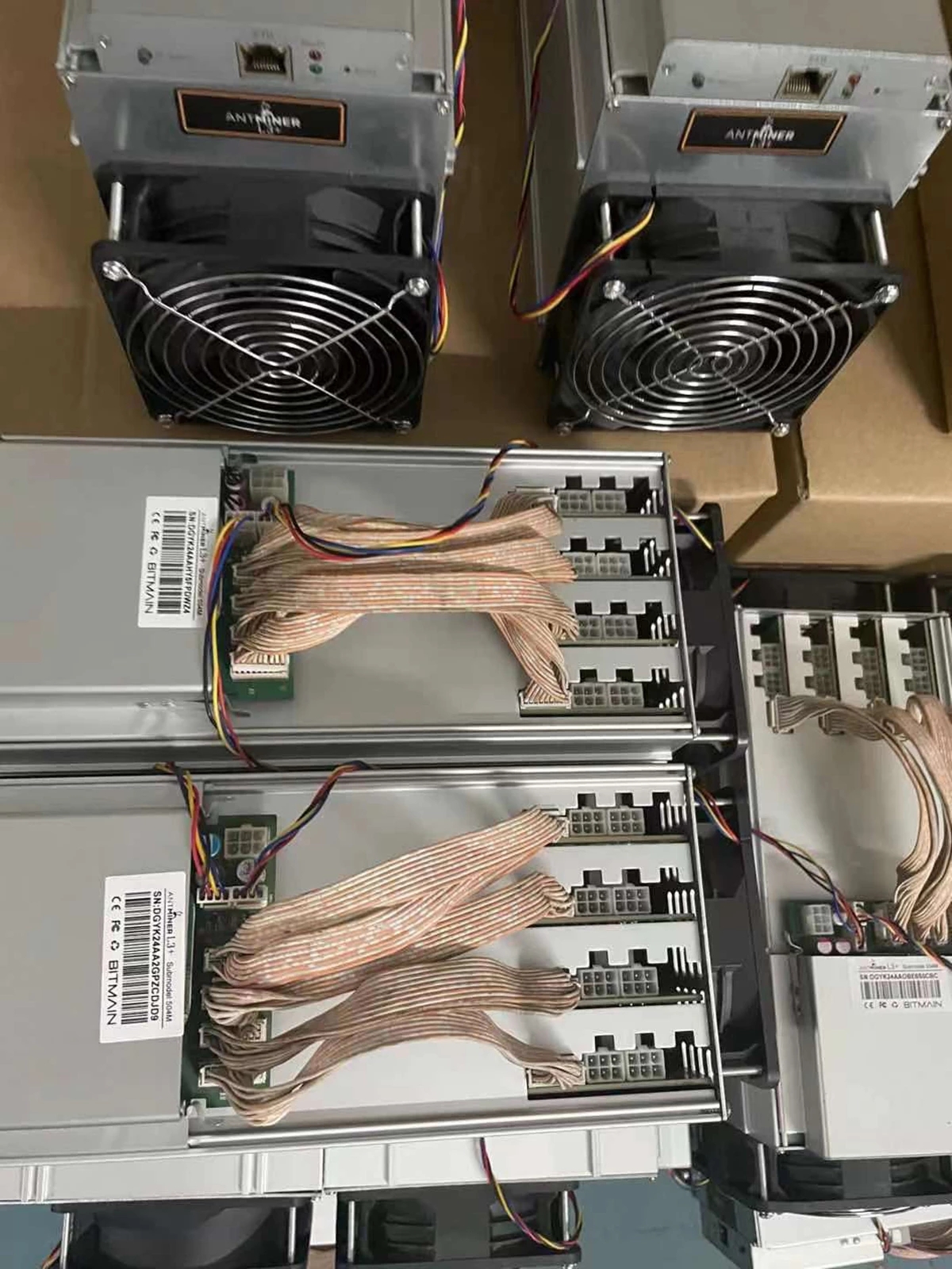 2021 Basic Bitcoin Miners Used L3+ Psu504Mh/s Scrypt Algoritham 800W Algorithm Generate Antminer l3 Second Hand