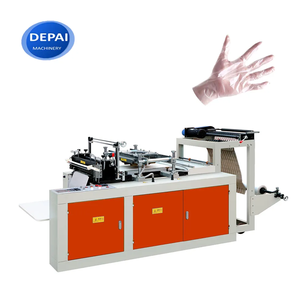 Sinlge/Double Layers Disposable Glove Machine HDPE LDPE CPE Plastic Gloves Making Machine