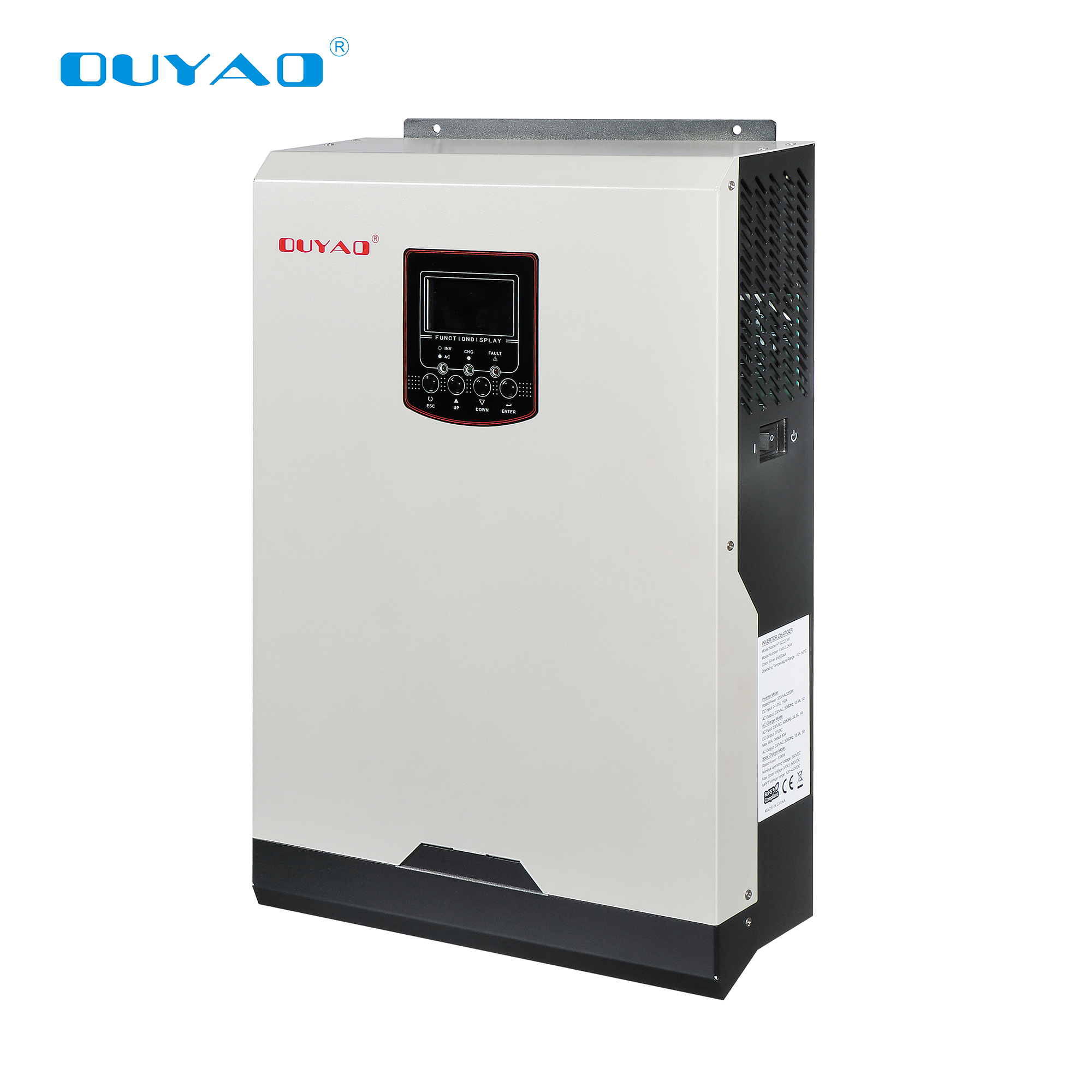OUYAD горячая Распродажа солнечный гибридный инвертор 4kva 5kva 6kva Чистая синусоида Инвертор панели солнечные, контроллер, инвертор