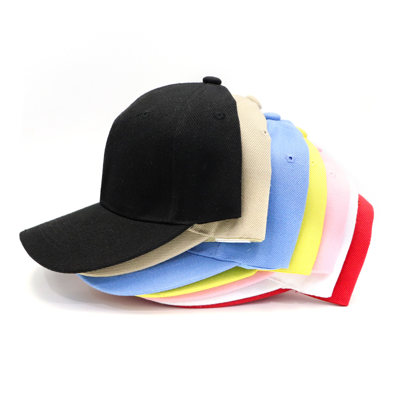 Unisex Solid Color Hip Hop Costom Logo Colorful Black Activity Team Baseball Cap