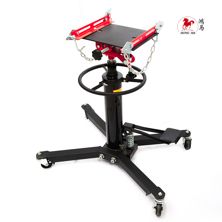 High Position Moving Automotive Transmission Jack with Engine Cross Member Head