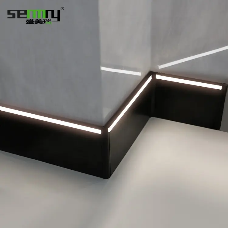 15cm height Aluminum  LED Skirting Board Decorative Wall Skirting aluminum baseboard Floor Accessories skirting led profile
