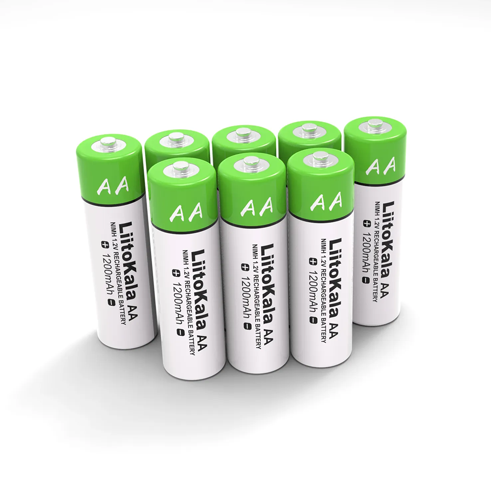 LiitoKala 1200mah AA NIMH 1.2v rechargeable batteries for household appliances power tools remote control electronic clock