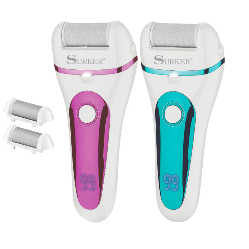 SURKER Electric Digital Household Washing Pedicure Foot Skin Callus Tool Set