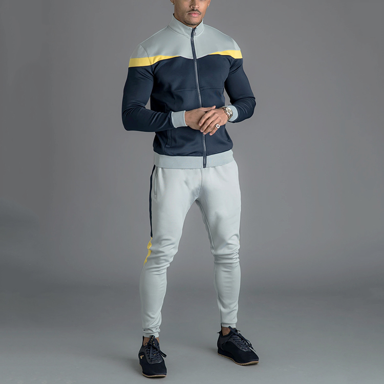 Fashion Sports Fitness Sweatpants 2 Color Block Tracksuit bottoms Joggers for Men