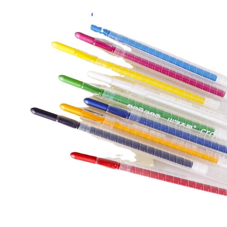 Карандаши для детей PP Box Twist Crayon школьные канцелярские скручивающие мелки