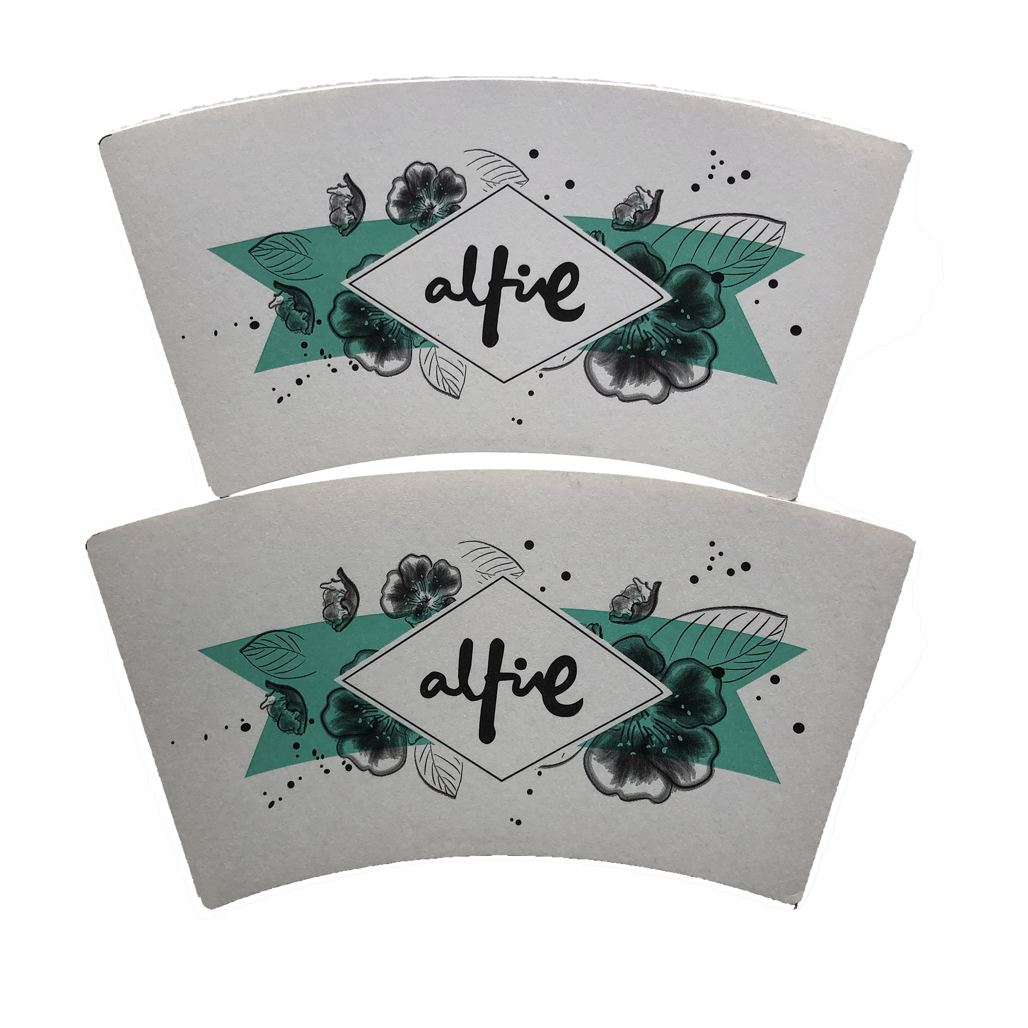 Printed paper fan for paper cup making