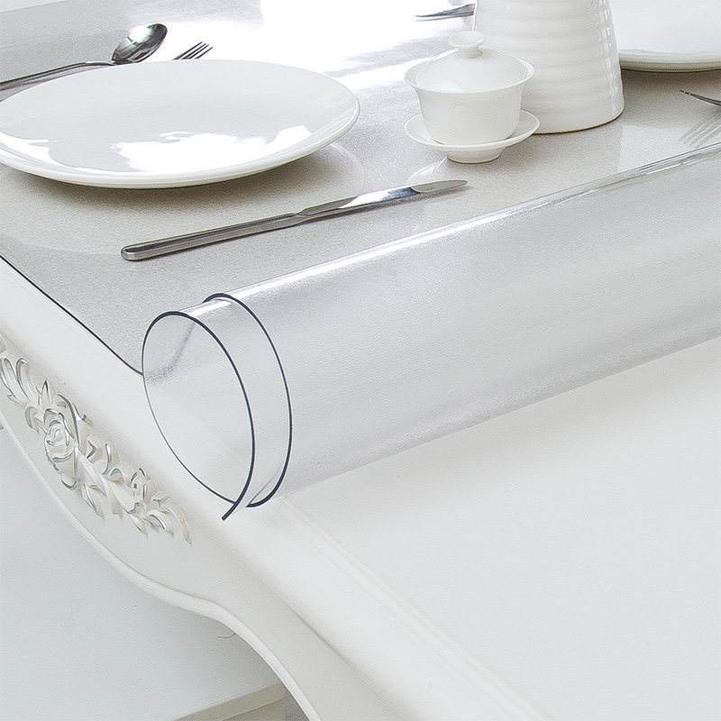 Hot Selling Heat Insulation Frosted Plastic Super Clear Soft Transparent Waterproof Pvc Tablecloths Sheet