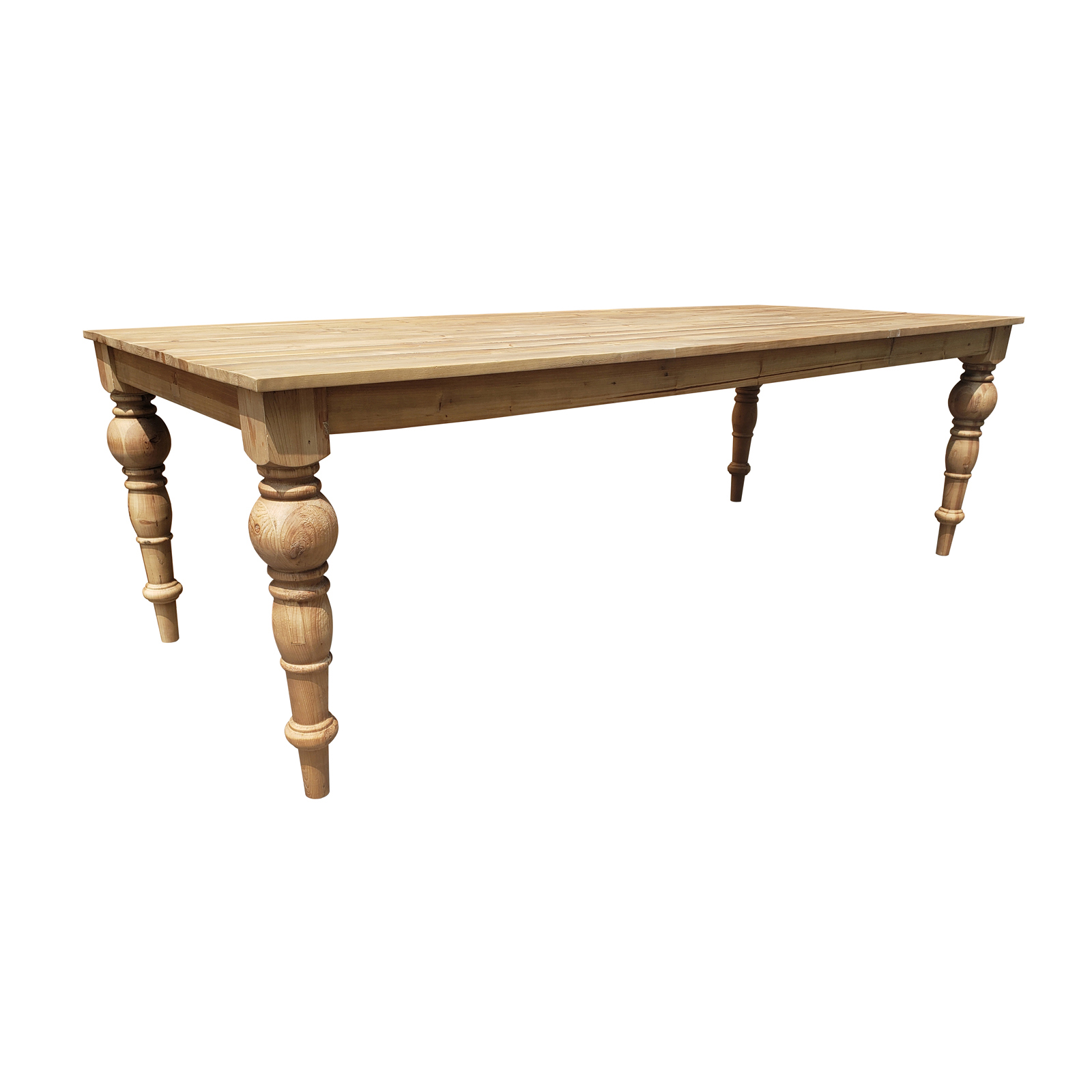 Farmhouse country style 94.5'' fir solid wood dining table