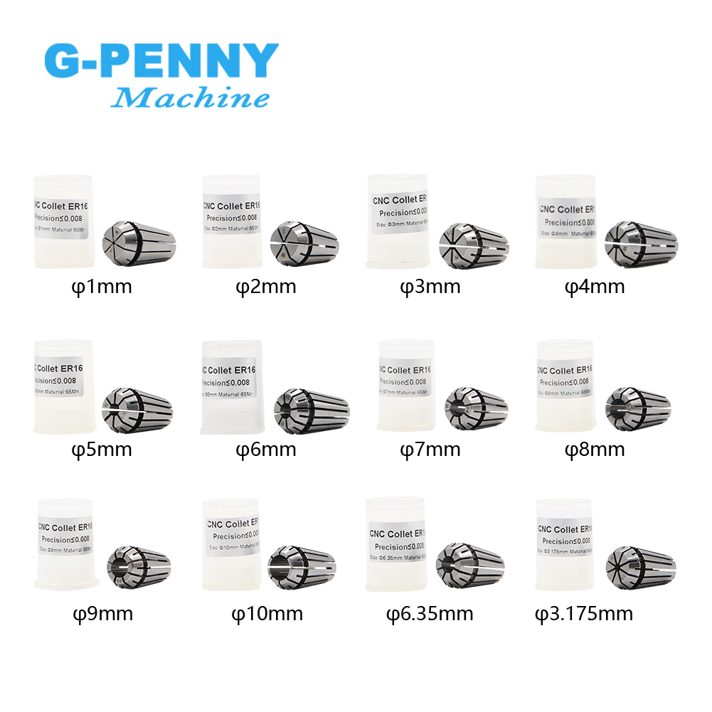 G-PENNY ER16 пружинный станок с ЧПУ токарно-фрезеровочный станок инструмент Высокая точность 0,008 мм Коллет патроны