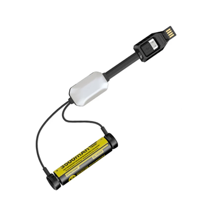 LC10 портативное магнитное наружное Зарядное устройство USB с датчиком освещения для цилиндрической перезаряжаемой литий-ионной батареи