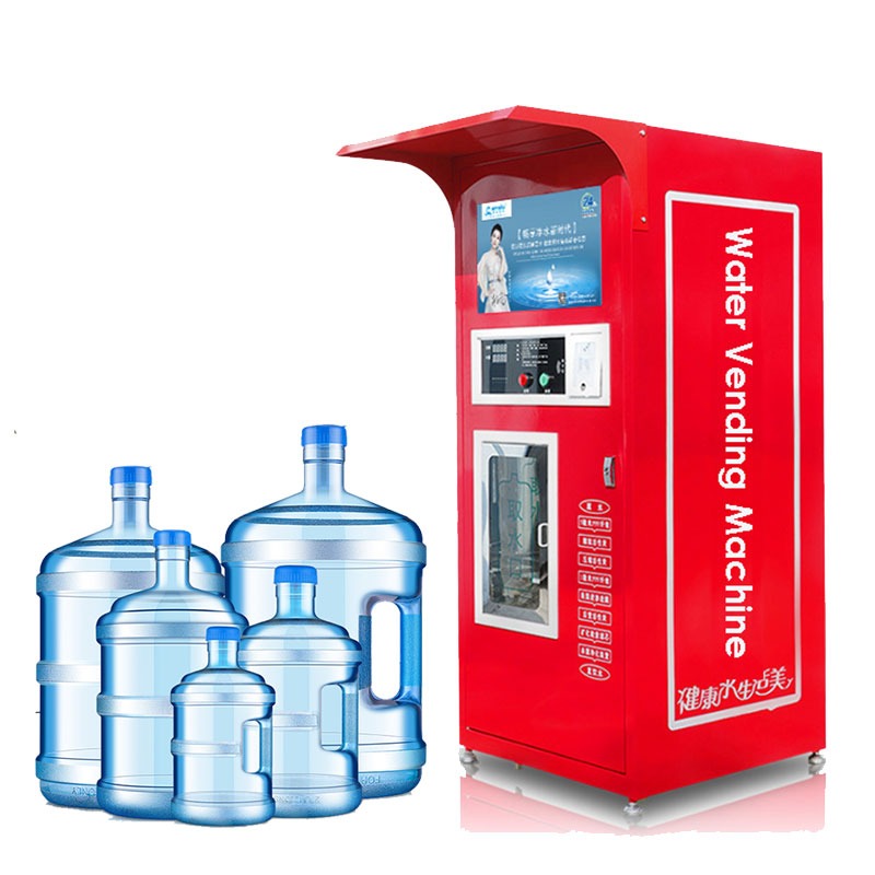 400GDP Coin Operated Reverse Osmosis Ro Purified alkaline water vending machine