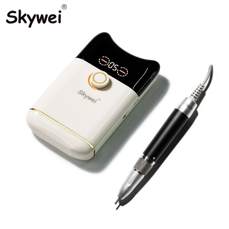 Skywei Rechargeable Nail Filing Machine 30000 rpm grinding handle OEM factory
