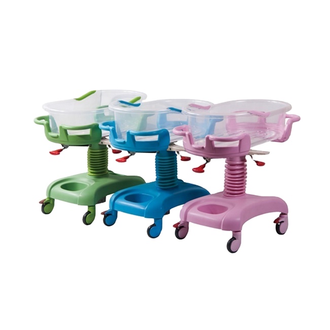 Hot sale ABS tilting crib pediatric neonatal adjustable nursing bed baby crib for hospital