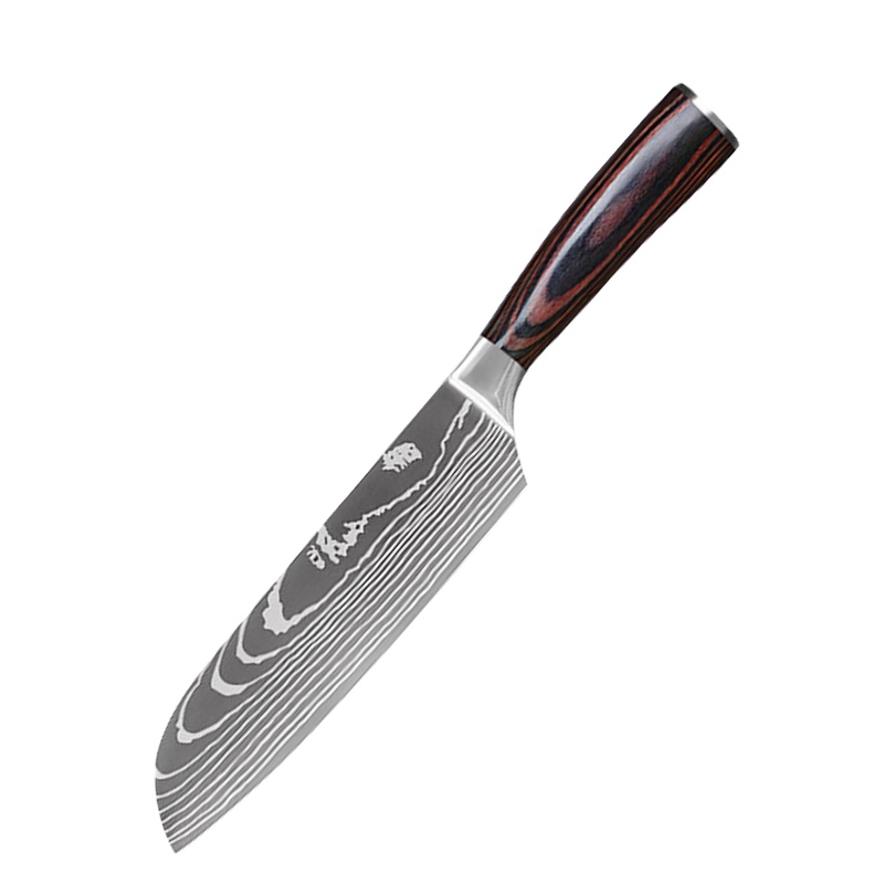 7cr17mov из углеродистой стали кухонный нож шеф повара 7 дюймов нож Santoku 0 MOQ с доставкой от производителя