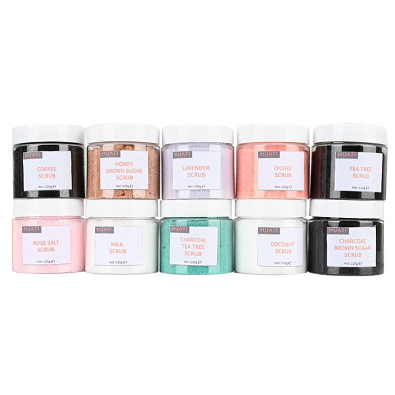 private label custom logo 100% natural vegan whitening exfoliating bath fruit sherbet body wash scrub