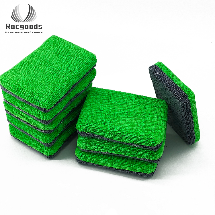 12*8*2Cm New Style Car Wax Saver Applicator Auto Detailing Polishing Washable Microfiber Sponge