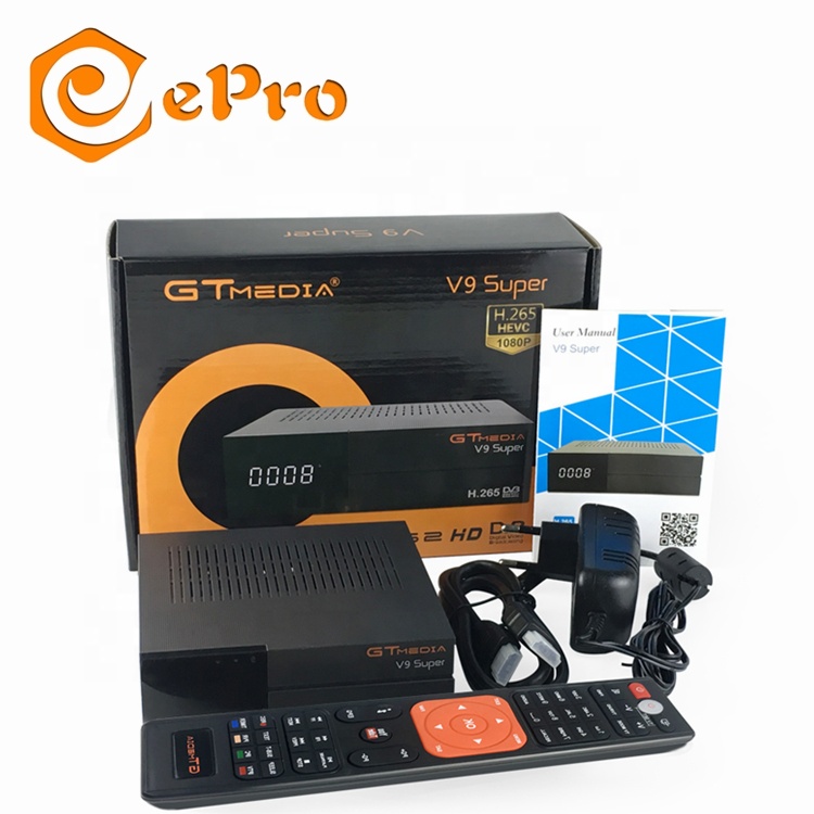 Лучший спутниковый ресивер GTmedia V9 супер с DVB-S2 спутниковый ТВ приемник HD 1080P поддержка однокабельная система для совместного использования сети встроенный Wifi Freesat V9Super