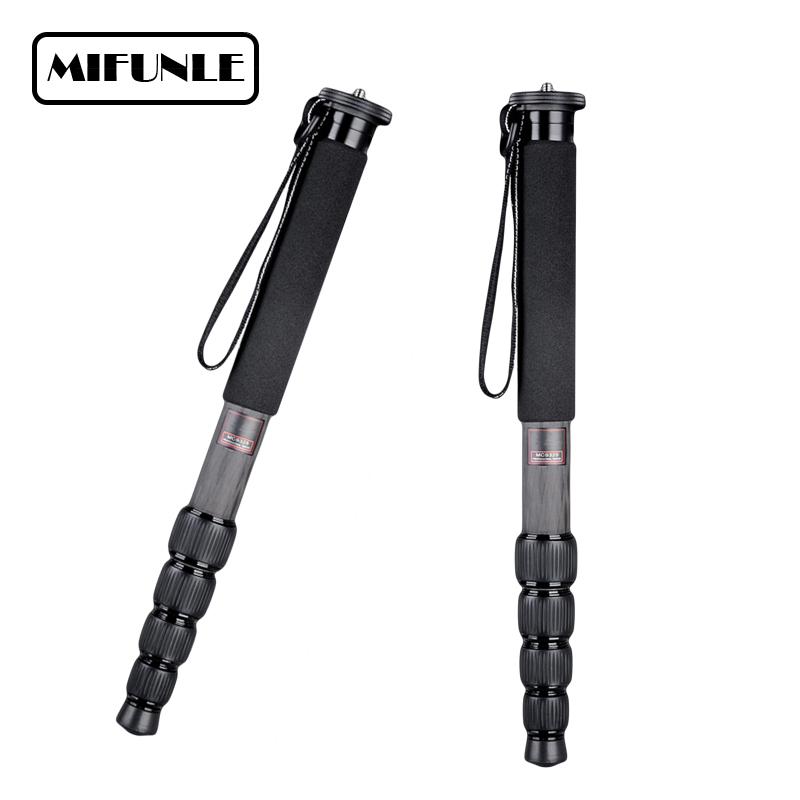 Professional photography carbon fiber monopod, telescopic mobile phone camera stand, can be used as a selfie stick with compass