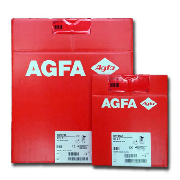 Синяя 14x17 дюймов 35x43 см Agfa Drystar DT 2B сухая Тепловая рентгеновская медицинская пленка с Agfa Drystar 5300/5366/5500/5503/AXYS