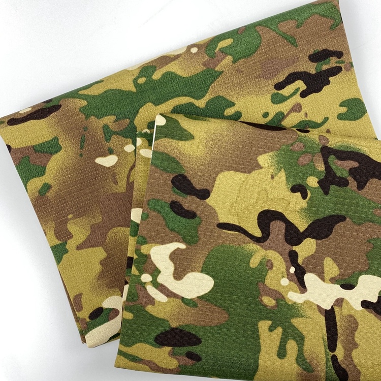China textile custom services polyester cotton woven printed workwear fabric