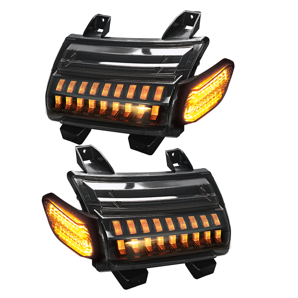 Loyo Unique Design Led Frente Turm Signal Double Track Design 40W Led Flash Turn Signal Light For Jeep Wrangler Jl 2018+