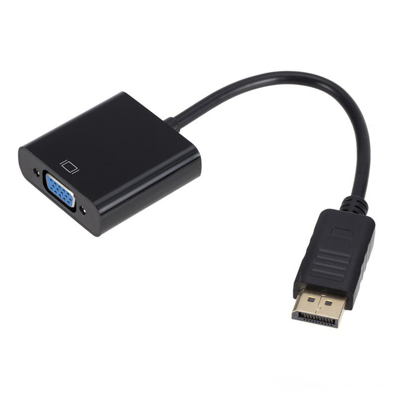 Переходник из DP в VGA, переходник DisplayPort из DP в VGA, переходник «штырь-гнездо» из DP в VGA для ПК, ноутбука, проектора монитора HDTV