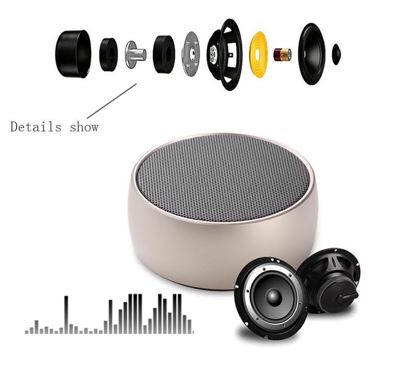 New arrival Bass sound speaker bt5.0 Portable wireless mini speakers subwoofer outdoor speaker