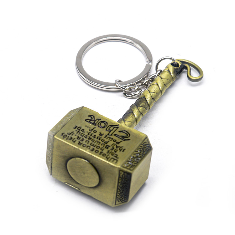 Брелок Mjolnir с молотом Тора, новый оловянный брелок, игрушка, брелок с кольцом Тора